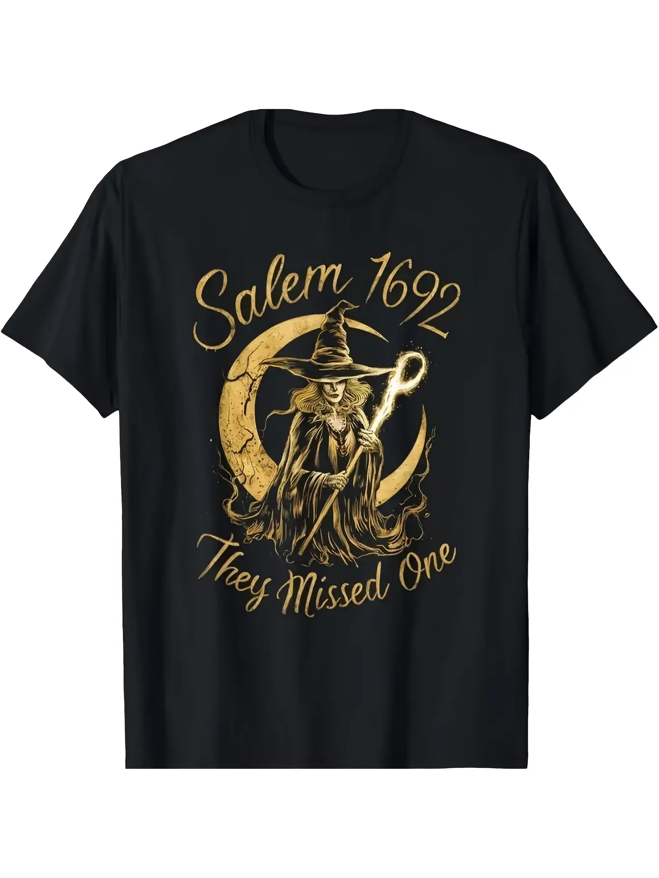 Salem 1692 Witch Graphic Halloween T-Shirt - They