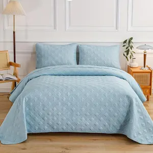 Geometric Design Decorative Duvet Cover Set, 3 Counts/set Including 1 Count Bed Cover & 2 Counts Pillowcase without Filler, Soft Comfortable Bedding Set for Home Bedroom Hotel