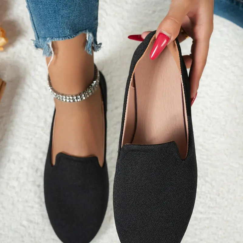 Women's Fashionable Bowknot Design Ankle Strap Flats, Casual Flats, Elegant Pointed Toe Flat Shoes for Party, Daily Clothing Decor for Women & Girls, Everyday Wear Footwear