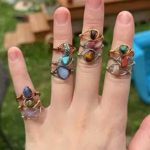 Gemstone Wire Ring