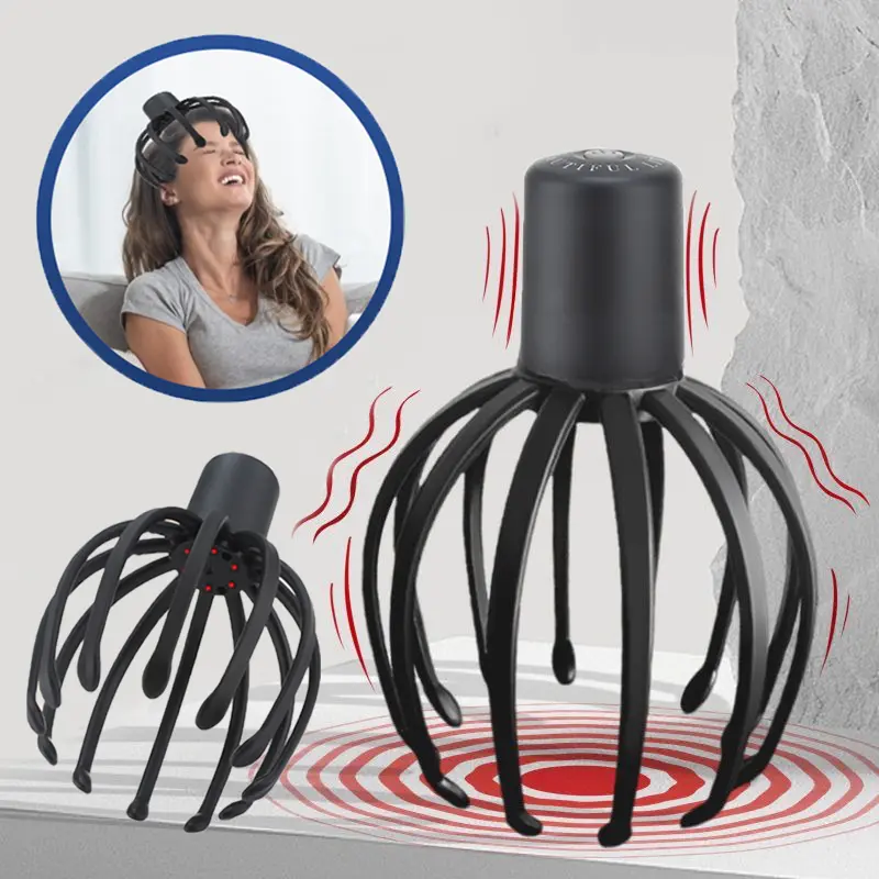 Electric Octopus Claw Scalp Massager Head Scratcher Hair Stimulation ...