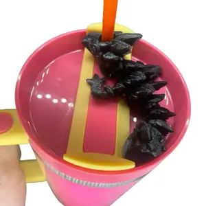 Straw topper dragon tadlings, 3d printed