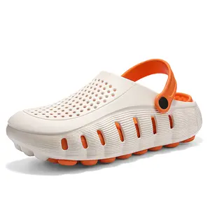 Fashionable thick-soled perforated shoes. Lightweight, comfortable, breathable. Two-way design. Unisex casual sandals suitable for the beach, camping, and shopping.