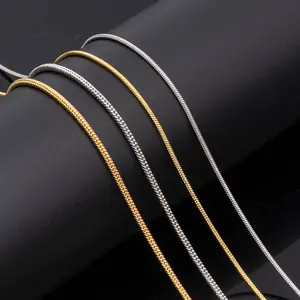 1.2mm Gold Silver Snake Bone Chain Necklace, 40-60cm DIY Pendant Chain for Men Women for Daily Wear