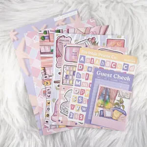 The Book Club – Junk Journal Collage Kit // Matte Sticker Collection