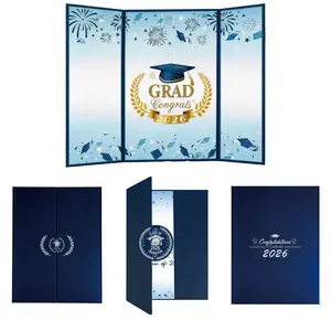 Blue Graduation Decorations 2026 Series, Creative Guest Book Alternative, Graduation Signature Book, Great Gift or Souvenir (43x29.5cm)