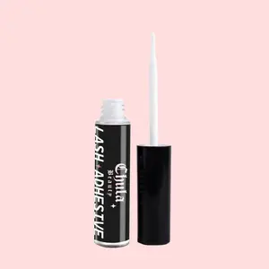 Chula Beauty Strip Lash Glue Waterproof Sweatproof Latex-Free All-Day Hold Hypoallergenic Clear Lash Glue for Strip Lashes Rhinestones Vegan Cruelty-Free Clear