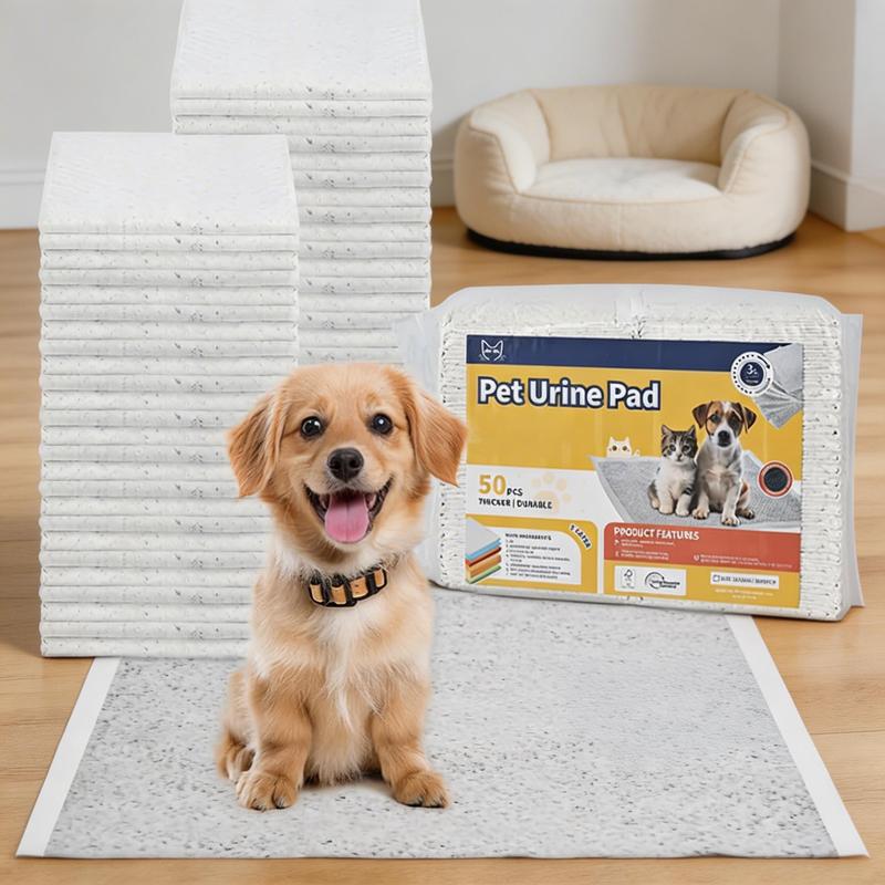 Must-Have for Pet Owners! Activated Carbon Odor-Control Pet Pee Pads, Universal for Dogs & Cats, Say Goodbye to Urine Smell