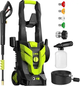 Electric Pressure Washer 2.5 GPM with 4 Quick Connect Nozzles, High Pressure Cleaning Machine for Cars, Fences, Driveways, and Patios