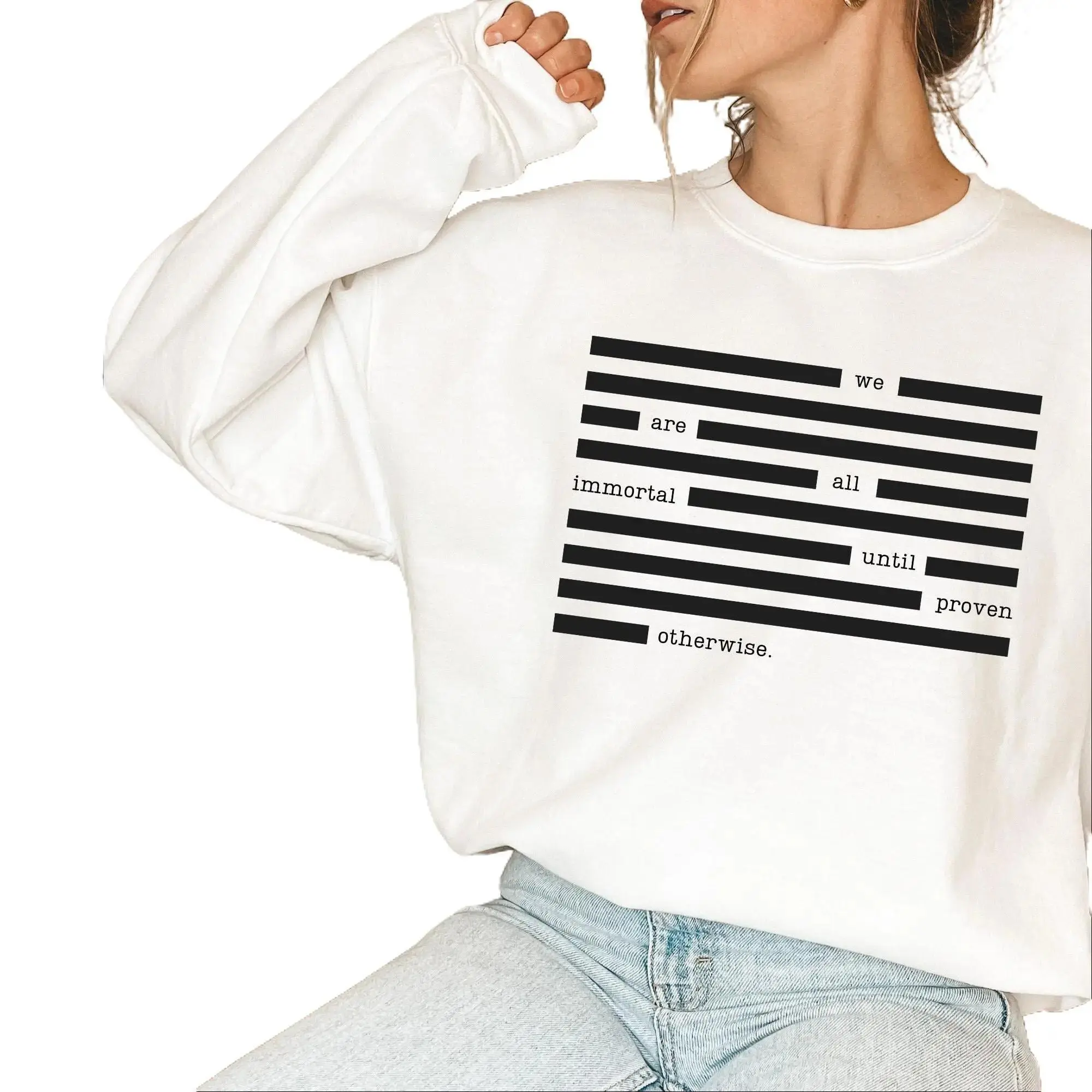 We Are All Immortal Until Proven Otherwise Victor Vale Sweater, Vicious Sweater, Villains Series, VE Schwab, V E Schwab, Vengeful, ADSOM