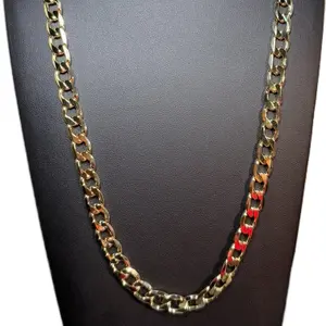 Cuban Link Gold-Plated Necklace Chain, 10 mm - 25 in, Luxury Packaging