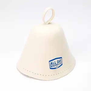 All Day Sauna Co. Australian Merino Wool Sauna Hat – Protects Head from Extreme Heat | 2X Thicker, Ultra-Soft, No Shedding or Bleeding Baseball Cap Adjustable