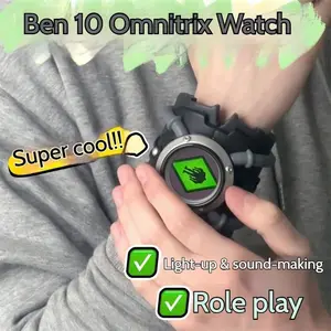 Omnitrix Watch Ben10 Children'S Popular Toys Watch Glowing Sound Projection Watches Toys For Men Hot Selling