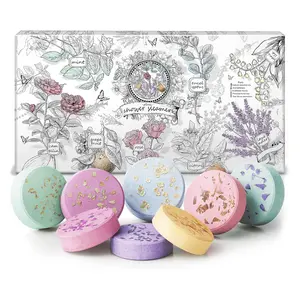 Relaxation Gifts PSNLI 8 Scents Shower Steamer Natural Essential Oil with Eucalyptus Mint Lavender Rose Camellia Grapefruit Citrus Vanilla for Aromatherapy Home Spa Self Care Relaxation Stress Relief Luxurious Bath & Shower Soothing Scented