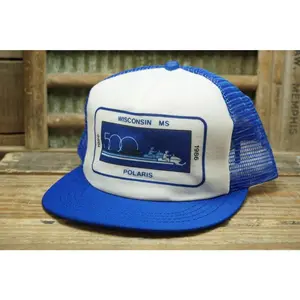1986 - 500 Wisconsin MS Polaris Snowmobile Hat Vintage Hat