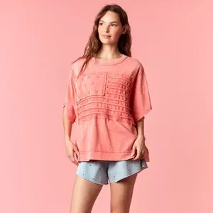 America Flag Garment Dye and Mineral Wash Tee