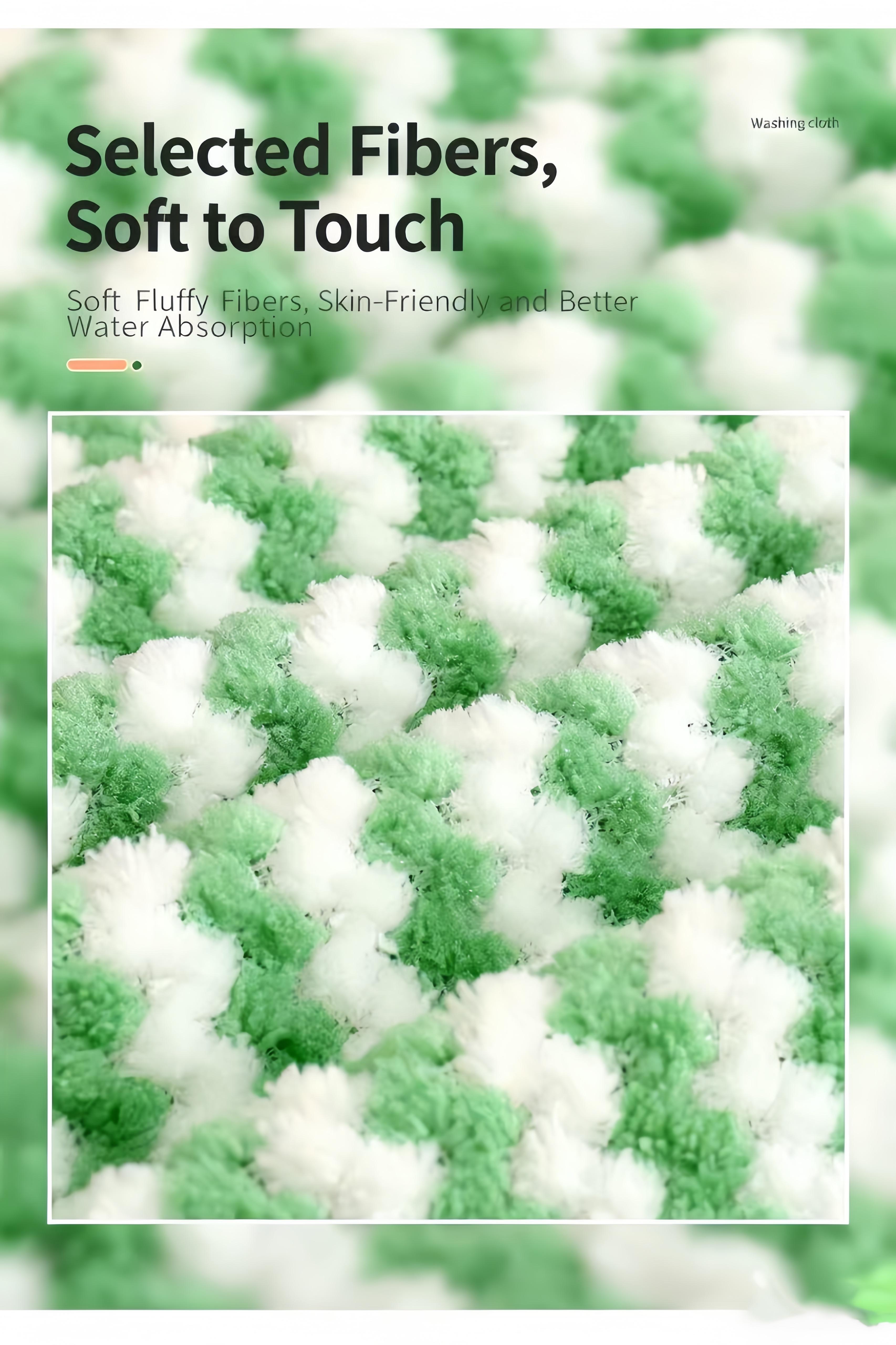 10 Pack Wavy Kitchen Towels - No Grease, Super Absorbent, Lint-Free Dish Cloths