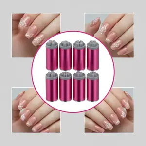 10-Piece Nail Art Stamping Kit - Precise Manicure Tools with Floral Design Plates, Fragrance-Free for Professional Nail Stamping, Nail Art Accessories