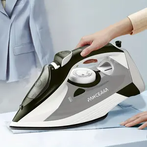 PANCERKA Steam Iron, 1000W Lightweight Iron with Teflon Non-stick Soleplate, Auto Shut-off & Anti-Drip System Iron, Home Ironing Equipment
