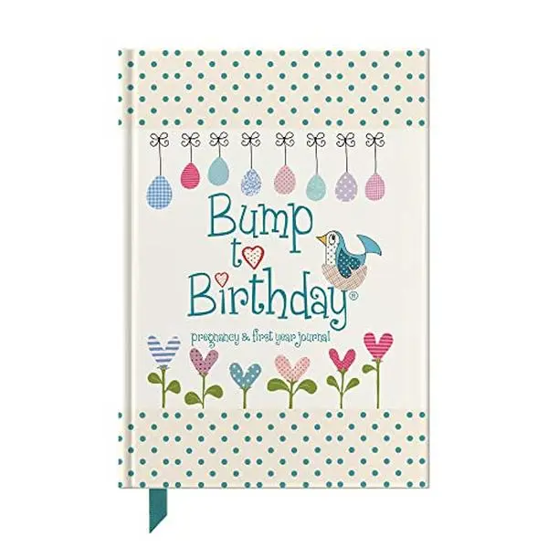 USED Book - Bump To Birthday, a Pregnancy & First Year Journal: Full of week-by-week facts about the 'bump' with guided prompts to capture memories, feeling and events. by Helen Stephens (Hardcover) - english