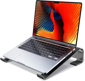 Laptop Riser for Desk -   Computer Stand for Laptop Cooling - Compatible with MacBook Pro/Air, , , , 10-17.3'', Black