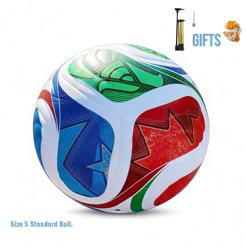 Size 5 Soccer Ball with Gifts PU Leather Football Balls Ideal Gifts for Outdoor Play Includes  Gifts