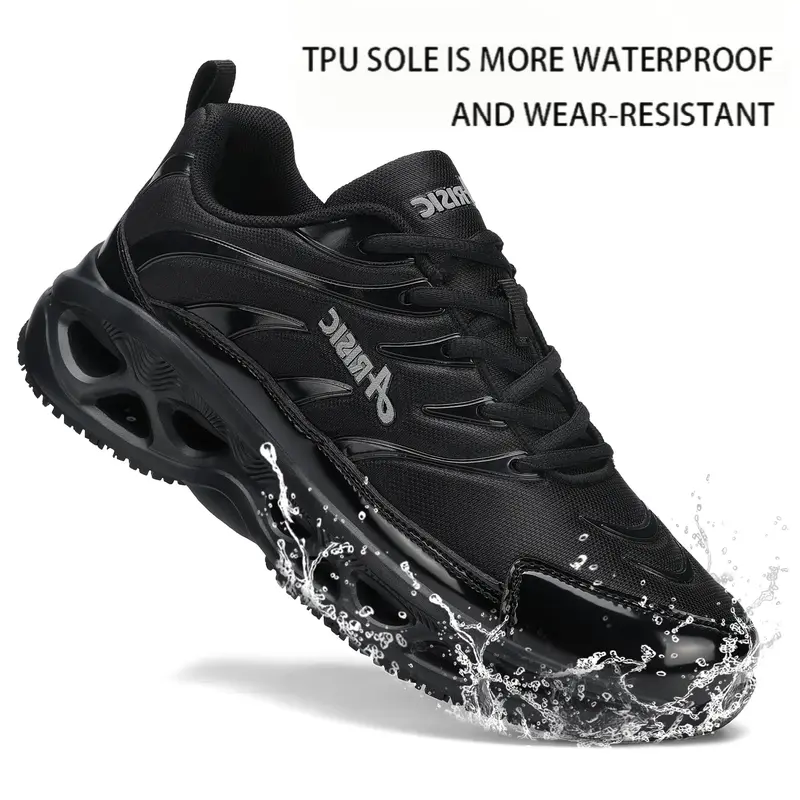 Unisex Rubber Work Shoes - Waterproof, Oil-Resistant, Slip-Resistant Food Service Footwear with Mesh, Laces & Oil-Resist Sole, All-Season Work & Safety Shoes (US 12.5-13 Women/US 11-11.5 Men/EU46, Runs Small)