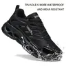 Unisex Rubber Work Shoes - Waterproof, Oil-Resistant, Slip-Resistant Food Service Footwear with Mesh, Laces & Oil-Resist Sole, All-Season Work & Safety Shoes (US 12.5-13 Women/US 11-11.5 Men/EU46, Runs Small)