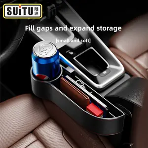Car Seat Side Storage Box Car Interior Organizer Bag Car Gap Filler for Phone Keys Wallet Car Accessories Auto Interior Decoration Black Tech Car Gadget Car Seat Pocket Organizer for Car Storage Solut