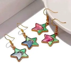 Brand New Pretty Star Earrings 2 Pairs