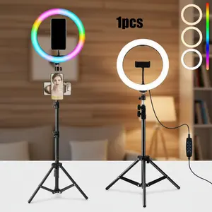 12 Inch Circle Light Kit with 43" Maximum Height Tripod - 3-Step Brightness Control for Instagram Live, Facebook Gaming & Small Business Promotion Videos#valentine's day gifts#new years