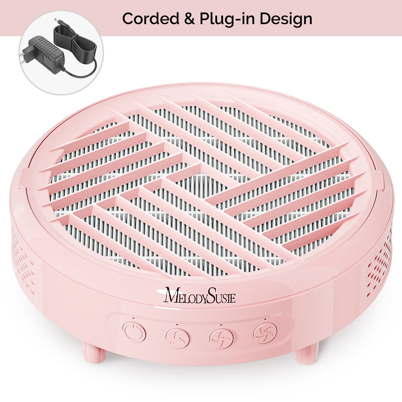 MelodySusie HPro, SProR Nail Dust Collector with Reusable Filter, Powerful Vacuum Fan Vent Dust Collector Extractor Electric Dust Suction Machine for Acrylic Gel Nail Polishing, Low Noise, Nail Salon