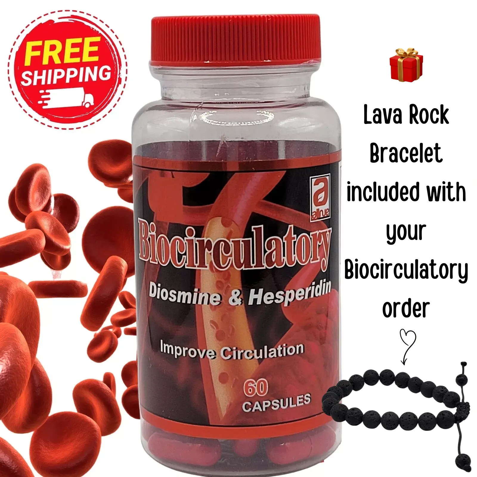 Blood Circulation Boost, Supports Leg Vein, Heart, Vessels -Diosmine & Hesperidin