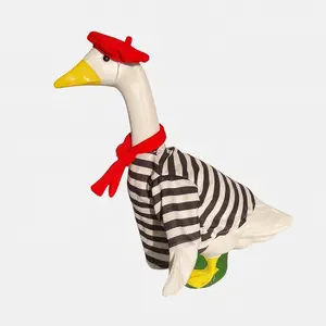 Artist Home Porch Goose Decor Set, Lawn Goose Statue, Fits 23 Inch Lawn Goose, Perfect for Parties, Outdoor Garden & Yard Decoration