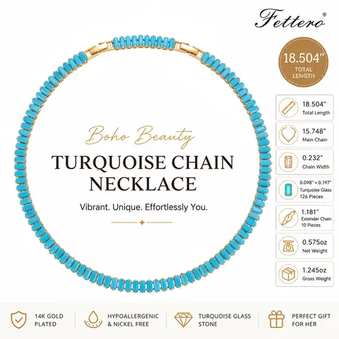 Lanson T-Zircon Gold-Plated Chunky Cuban Chain - Women's Elegant Artificial Gemstone Necklace with Exquisite Glass Stones, Women's Fashion Jewelry for Casual, Engagement, Summer Travel, Elegant Necklace