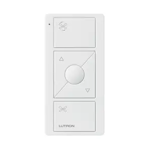 Lutron Pico Smart Remote for Fan Speed Control, White, PJ2-3BRL-GWH-F01