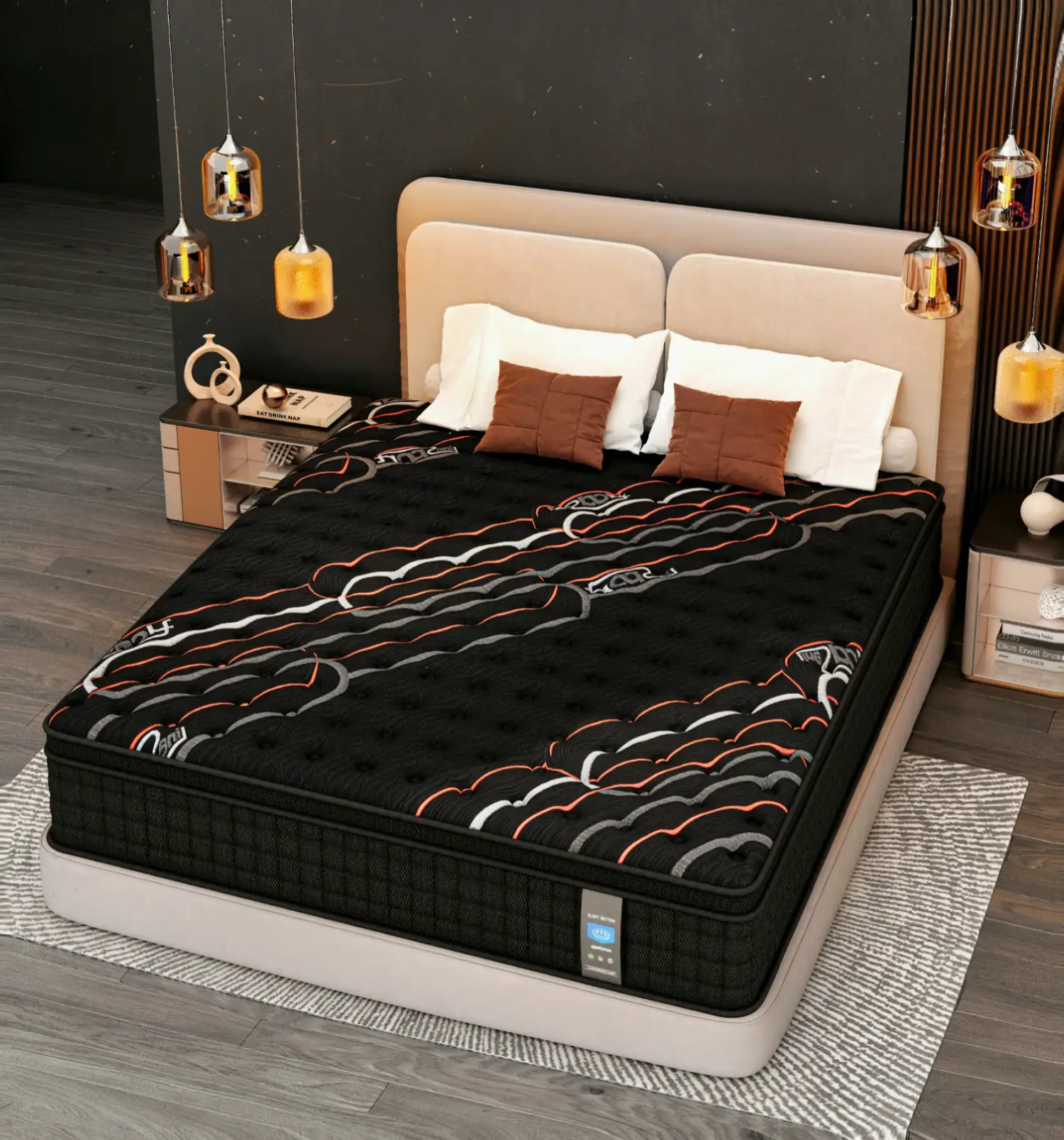 MRH 10”12”14-Inch Twin，Full，Queen，King，Luxury Hybrid Mattress -Memory Foamand Individual Pocket Springs for UltimateComfort and Support -Perfect for F