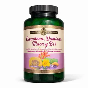 Garañona, Damiana, Maca & B17 Capsules – Herbal Dietary Supplement | 150 Capsules