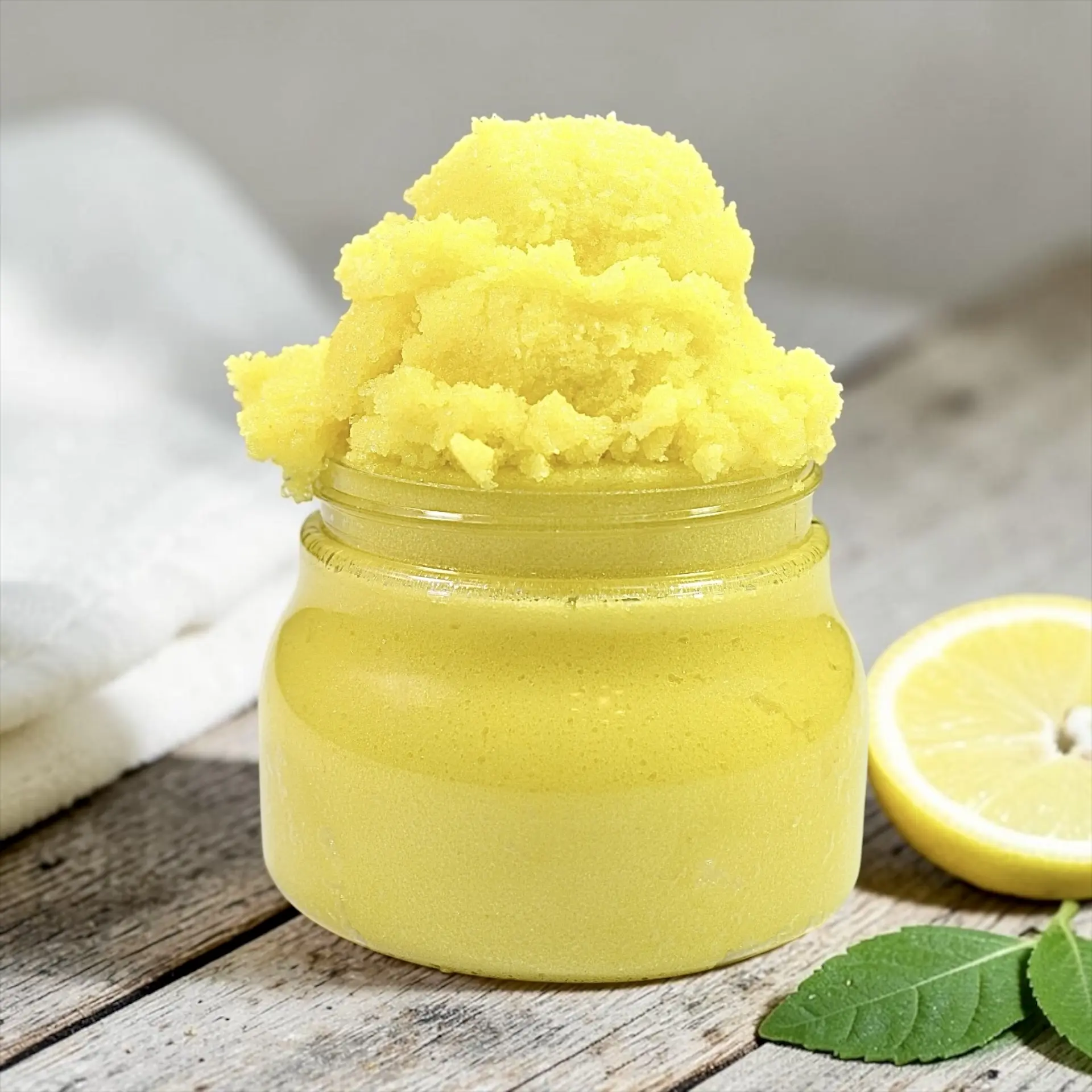 CitrisSan Lemon Verbena Scented Foaming Sugar Scrub - Aloe Vera Infused, 10 oz Jar Overfilled to 13 oz, Gentle Exfoliating Body Care Cleanser for Smooth Skin, Lemon Body Scrubs (Beauty & Personal Care) Soothing Skin Repair
