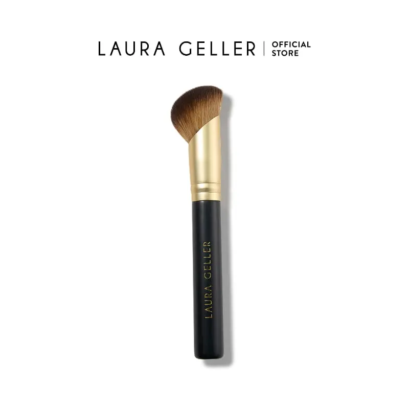 Laura Geller Sculpting Face Brush for Smooth Natural Definition with Plush Angled Bristles for Precise Application