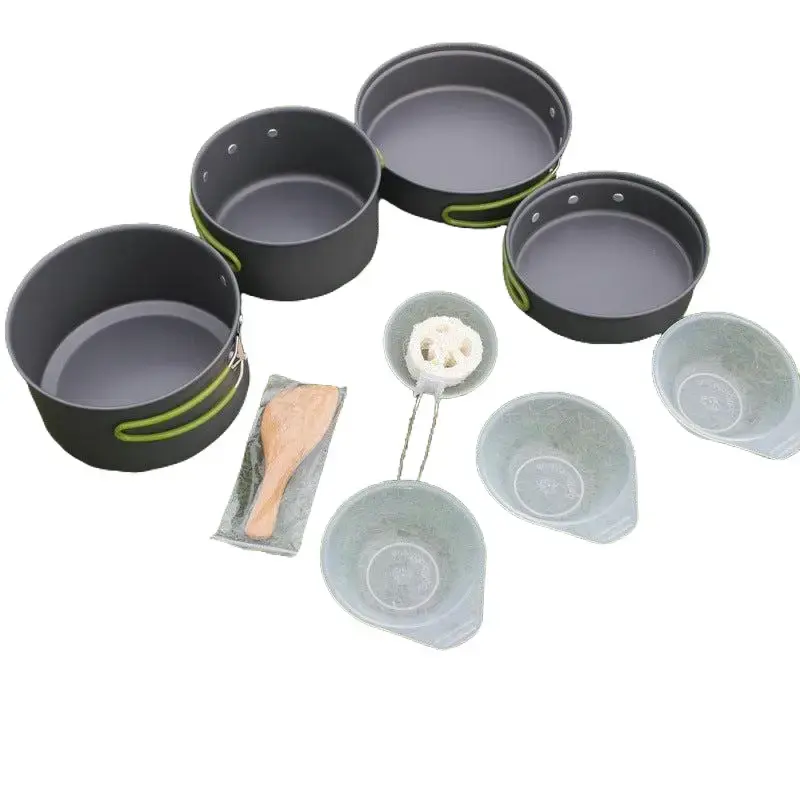 Portable Non-Stick Camping Cookware Set For 2–3 Persons