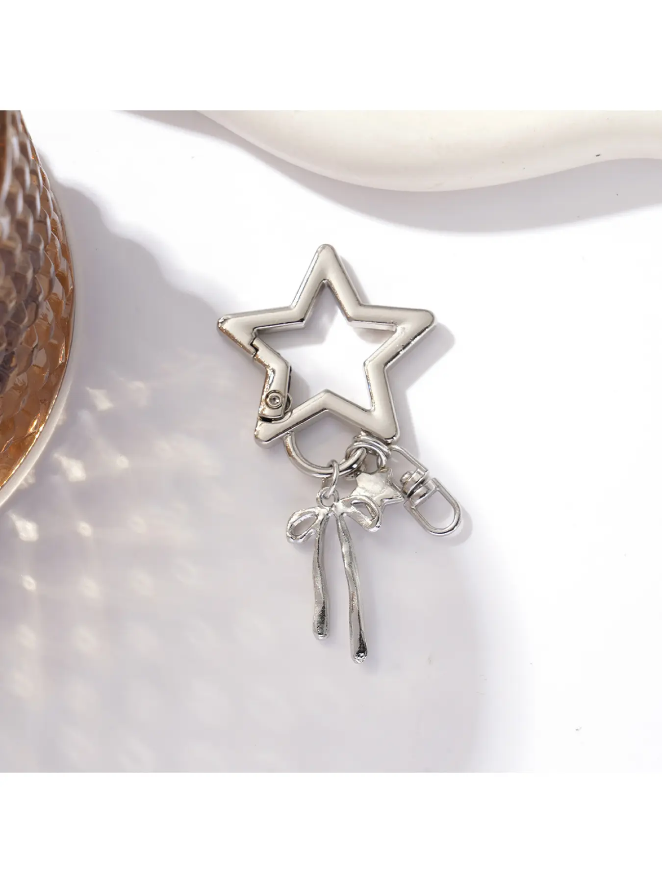 4592 White K Star Buckle