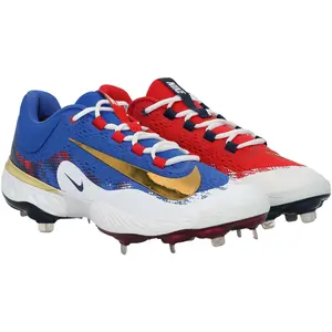 George Springer Toronto Blue Jays Player-Issued Red and Blue Nike Cleats from the 2025 MLB Season - Fanatics Authentic Certified