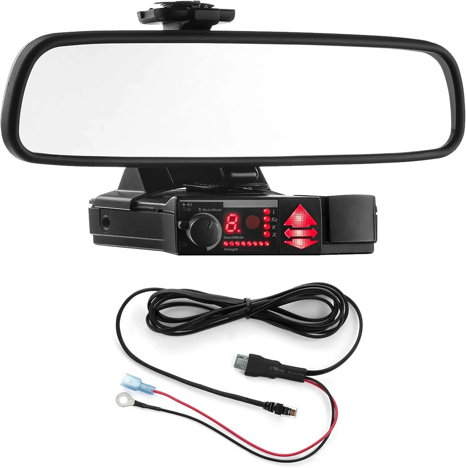 Radar Mount Mirror Mount + Direct Wire for Valentine V1 Radar Detectors - Gen 1 and Gen 2 (4001204)