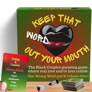 OG VIBES Keep That Word Out Your Mouth Black Card Game - African American Couples - TV, Movies, and Real Life - Black Game Night Fun - Great Gift for Those who Love Urban Games for The Culture