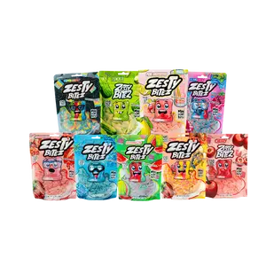 Zesty Bitez Sour Candy All Flavors Bundle – Vegan Fruity Mix with Strawnana, Berry Blue, Summer Berry & Tropical Rainbow, Blazzberry, Watermelon, Cherry, Pickle, Pink Lemonade