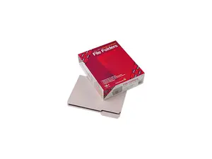 Smead 12334 File Folders, 1/3 Cut, Reinforced Top Tab, Letter, Gray, 100/Box