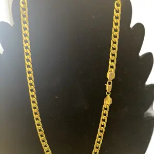 Xuping Necklace Laminate Gold - Simple Gold Chain for Daily Wear Minimalist Design Everyday Jewelry