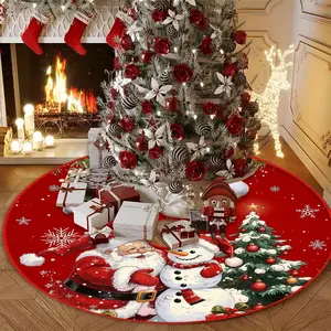 Festive Christmas Tree Skirt, Lightweight Durable Holiday Decoration, Easy Clean Indoor Use, Perfect for Christmas Winter Thanksgiving Easter, Party Decoration