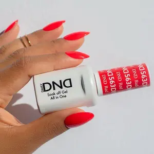 DND 563 Red Gel and Lacquer Duo nail care nail art color